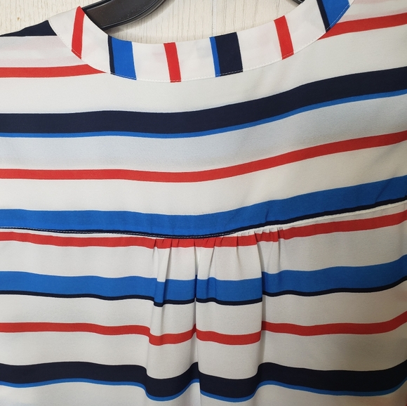 Charter club  Ocean Drift striped plus 1X blouse - Picture 4 of 6